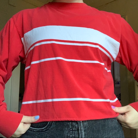 brandy melville red long sleeve